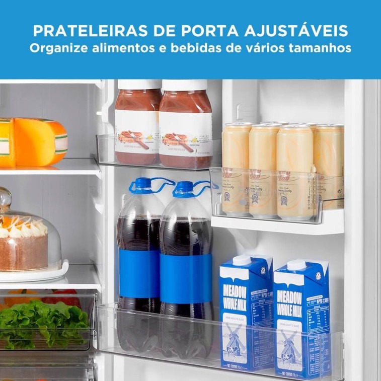 Refrigerador Midea Frost Free Duplex 491L Inverter Branco Bivolt